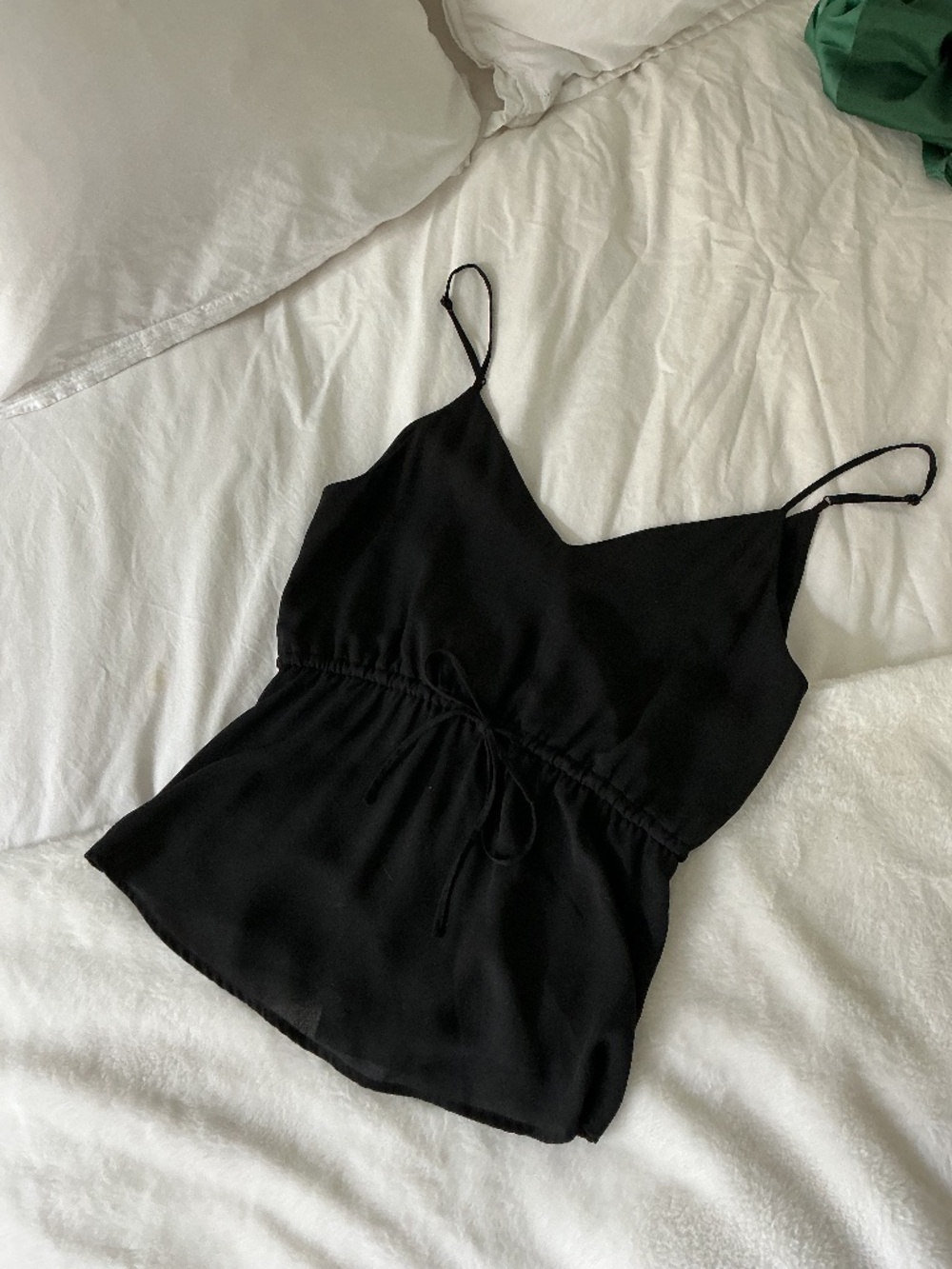 Babaton Aritzia Black Wrap Tank Top Size XS